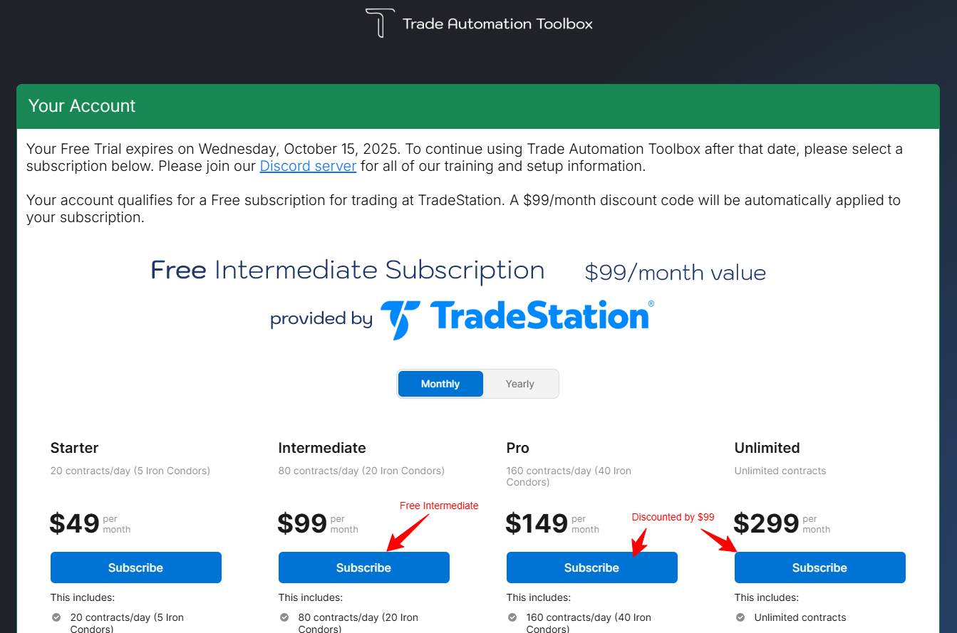 TradeStation Users: Set up your Free Trade Automation Toolbox ...